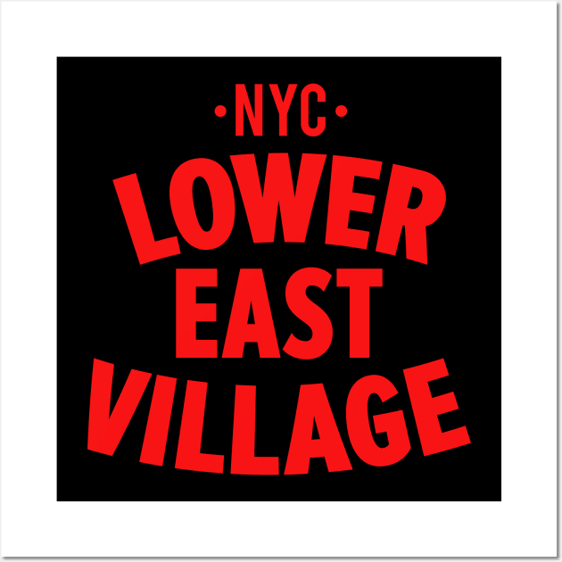 Lower East Village NYC Shirt - Manhattan - Urban Chic for Trendy Style Wall Art by Boogosh